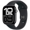 Умные часы Apple Watch Series 10 46mm Jet Black Aluminum Case with Black Sport Band M/L (MWWQ3) - MWWQ3ZP/A