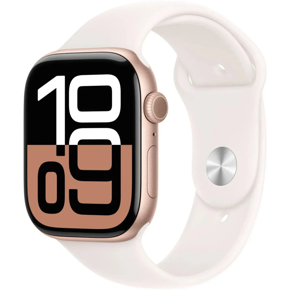 Умные часы Apple Watch Series 10 46mm Rose Gold Aluminum Case with Light Blush Sport Band S/M (MWWT3) - MWWT3ZP/A