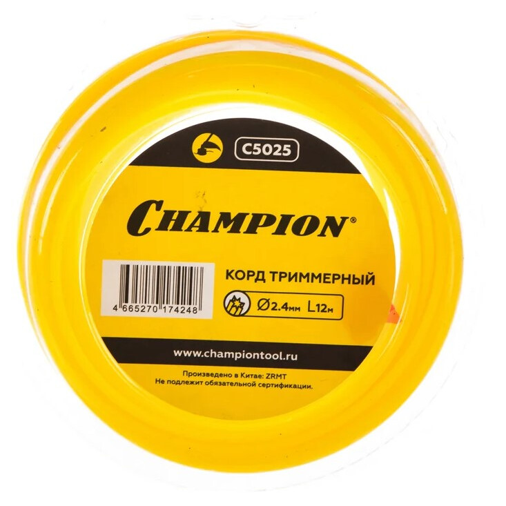 Леска для триммера CHAMPION C5025