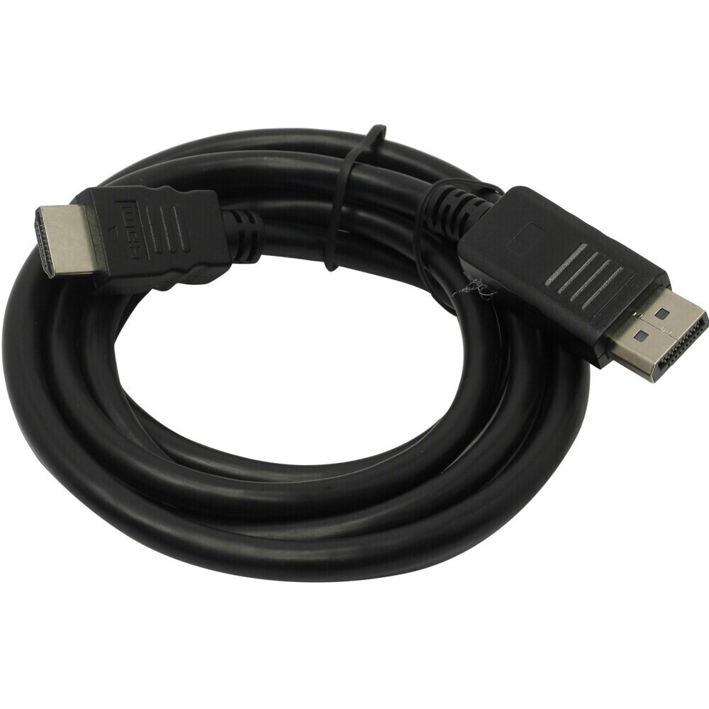 Кабель DisplayPort (M) - HDMI (M), 2м, Bion BXP-CC-DP-HDMI-020