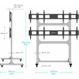 Мобильная стойка Onkron FSPRO2L-22