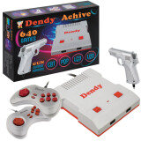 Игровая приставка Dendy Achive Grey (640 встроенных игр + световой пистолет) (DA-G-640W)