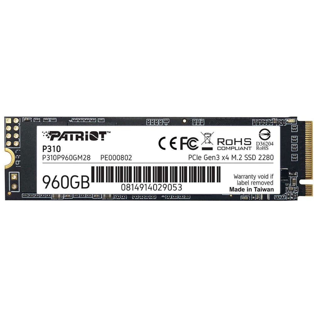 Накопитель SSD 960Gb Patriot P310 (P310P960GM28)