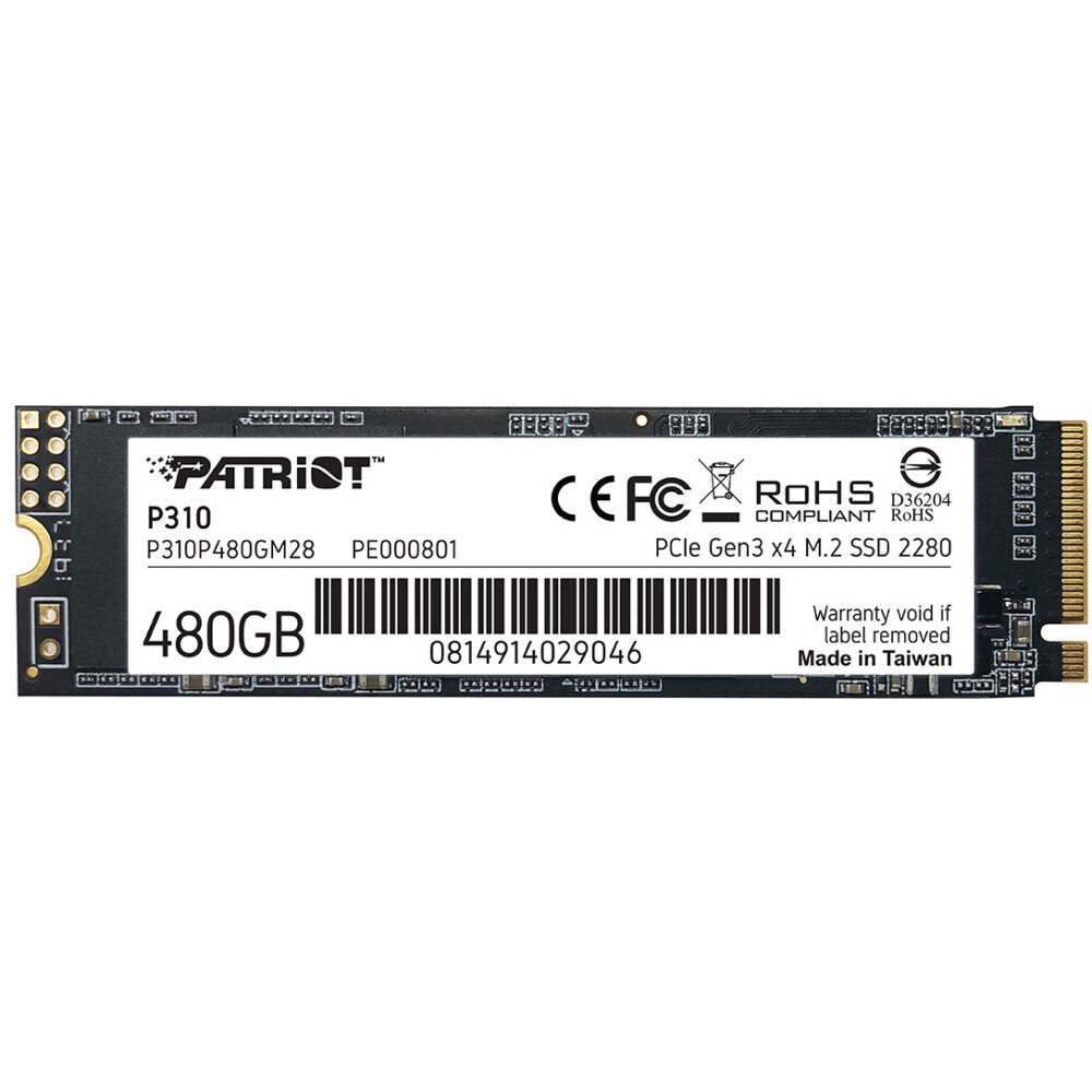 Накопитель SSD 480Gb Patriot P310 (P310P480GM28)