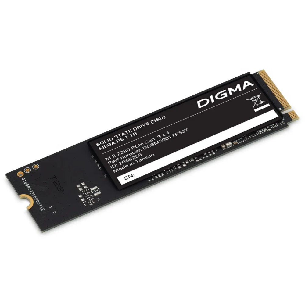 Накопитель SSD 1Tb Digma Mega P5 (DGSM3001TP53T)