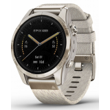 Умные часы Garmin Epix Pro (Gen 2) 42mm Sapphire Soft Gold with Cream Heathered Nylon Band (010-02802-20)