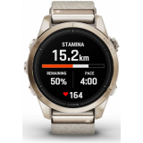 Умные часы Garmin Epix Pro (Gen 2) 42mm Sapphire Soft Gold with Cream Heathered Nylon Band (010-02802-20)