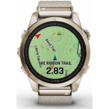 Умные часы Garmin Epix Pro (Gen 2) 42mm Sapphire Soft Gold with Cream Heathered Nylon Band (010-02802-20)