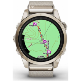 Умные часы Garmin Epix Pro (Gen 2) 42mm Sapphire Soft Gold with Cream Heathered Nylon Band (010-02802-20)