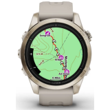 Умные часы Garmin Epix Pro (Gen 2) 42mm Sapphire Soft Gold with Light Sand Band (010-02802-11)