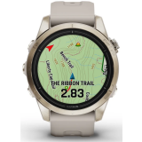 Умные часы Garmin Epix Pro (Gen 2) 42mm Sapphire Soft Gold with Light Sand Band (010-02802-11)