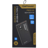 Внешний аккумулятор GoPower PB03-10 Black (00-00029659)