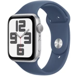 Умные часы Apple Watch SE 2 44mm Silver Aluminum Case with Denim Sport Band M/L (MXER3LL/A)