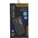 Внешний аккумулятор GoPower PB03-20 Black (00-00029660)