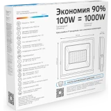 Прожектор Gauss Elementary 100W 6600lm (613120300)