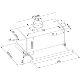 Вытяжка Evelux Tel 50 W