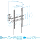 Кронштейн ARM MEDIA LCD-413 Black