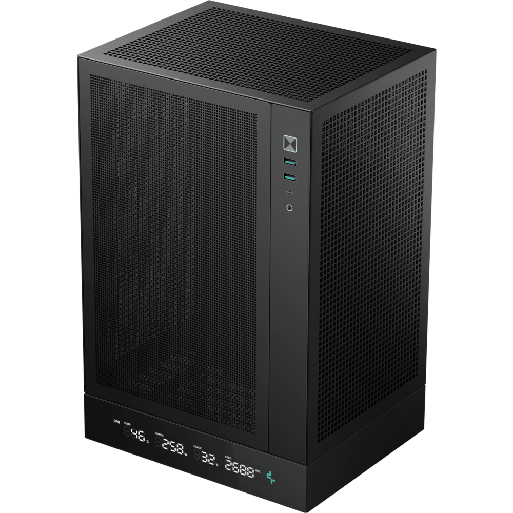 Корпус DeepCool CH170 DIGITAL Black - R-CH170-BKNPI0D-G-1