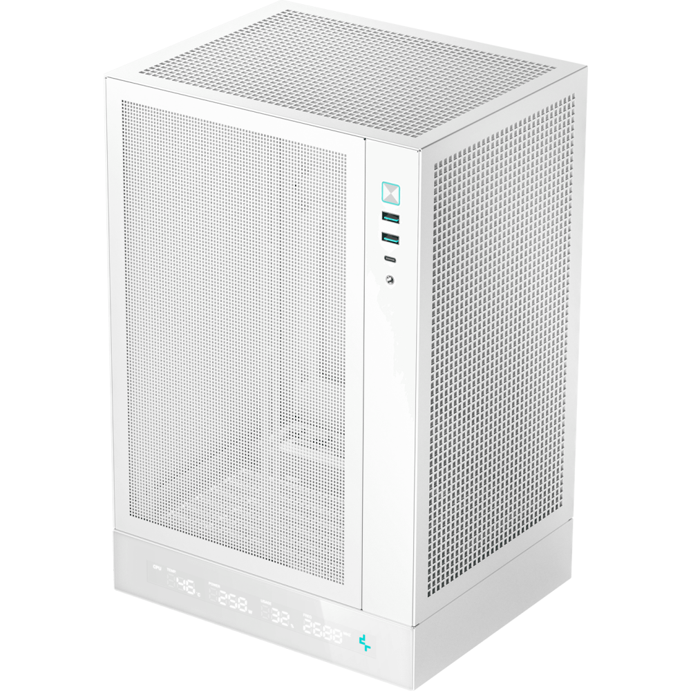 Корпус DeepCool CH170 DIGITAL White - R-CH170-WHNPI0D-G-1