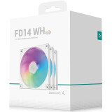 Вентилятор для корпуса DeepCool FD14 ARGB White (3 шт.) (FD14 ARGB WH-3 IN 1)