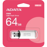 USB Flash накопитель 64Gb ADATA C906 White (AC906-64G-RWH)