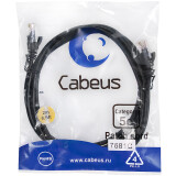 Патч-корд Cabeus PC-UTP-RJ45-Cat.5e-2m-BK-LSZH, 2м