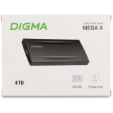 Внешний накопитель SSD 4Tb Digma MEGA X (DGSM8004T2MGG)