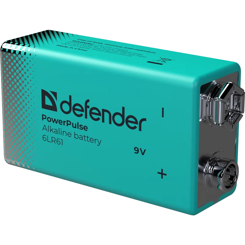 Батарейка Defender PowerPulse 6LR61-1BL (6LR61, 1 шт.) - 56261