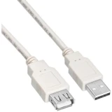 Кабель удлинительный USB A (M) - USB A (F), 3м, KingPrice KP-AMAF-V2-3M