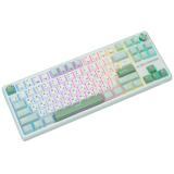 Клавиатура Royal Kludge R87 Pro Sky Cyan (Cream Switch) (6977576550700)