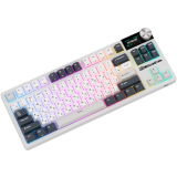 Клавиатура Royal Kludge S85 White Night (Beige Switch) (6977576550816)