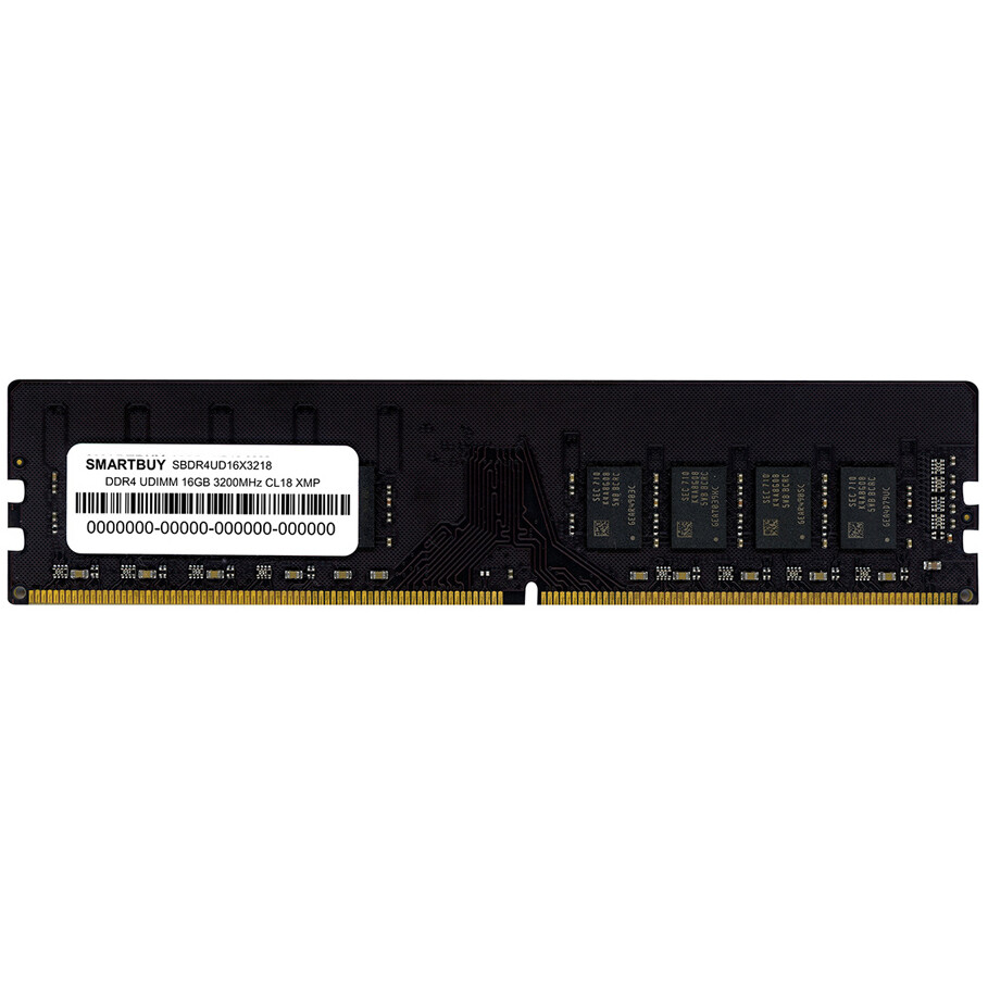 Оперативная память 16Gb DDR4 3200MHz SmartBuy (SBDR4-UD16X3218)