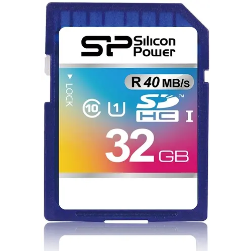 Карта памяти 32Gb SD Silicon Power  (SP032GBSDH010V10)