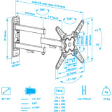 Кронштейн ARM MEDIA MARS-8 Black (90718)