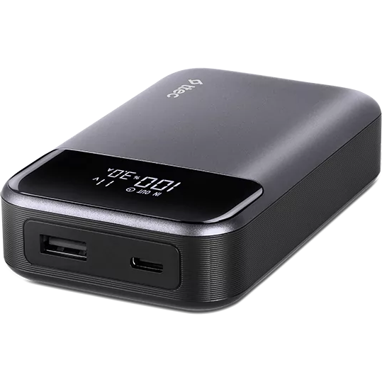 Внешний аккумулятор ttec ReCharger Pro LCD 10000mAh PD 30W Space Gray - 2BB214UG