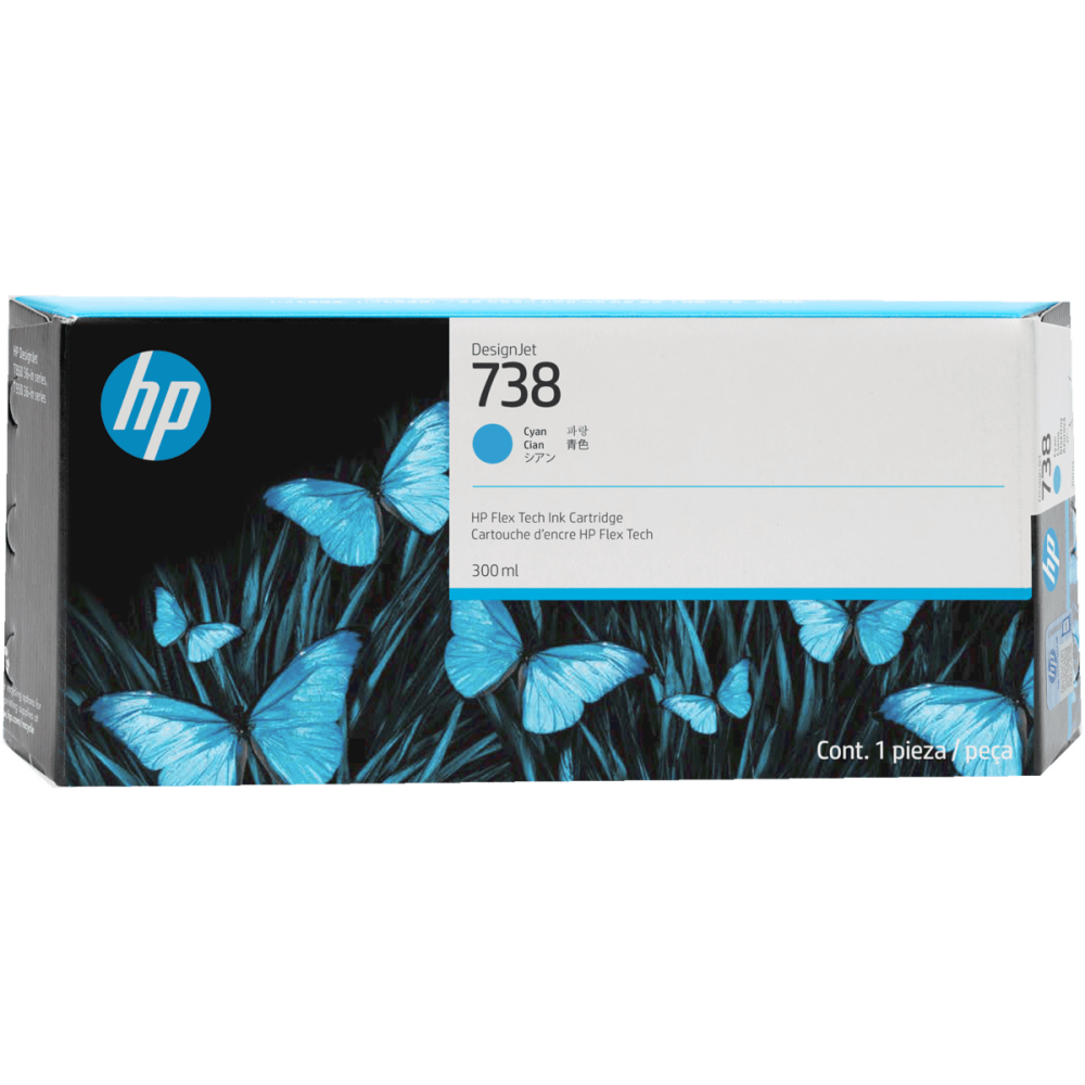 Картридж HP 676M6A (№738) Cyan