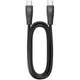 Кабель USB Type-C - USB Type-C, 1.2м, Uzay UZ-12CC-C1809-9-BK