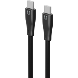 Кабель USB Type-C - USB Type-C, 1.2м, Uzay UZ-12CC-C1809-9-BK