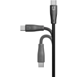 Кабель USB Type-C - USB Type-C, 1.2м, Uzay UZ-12CC-C1809-9-BK