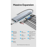 Док-станция Vention Multi-function 12-in-1 USB-C Docking Station (THSHC)