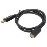 Кабель DisplayPort (M) - HDMI (M), 2м, KS-IS KS-385-2