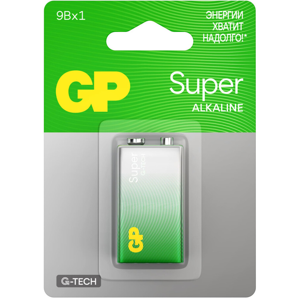 Батарейка GP Super G-Tech (9V, 1 шт.) - 4891199226373