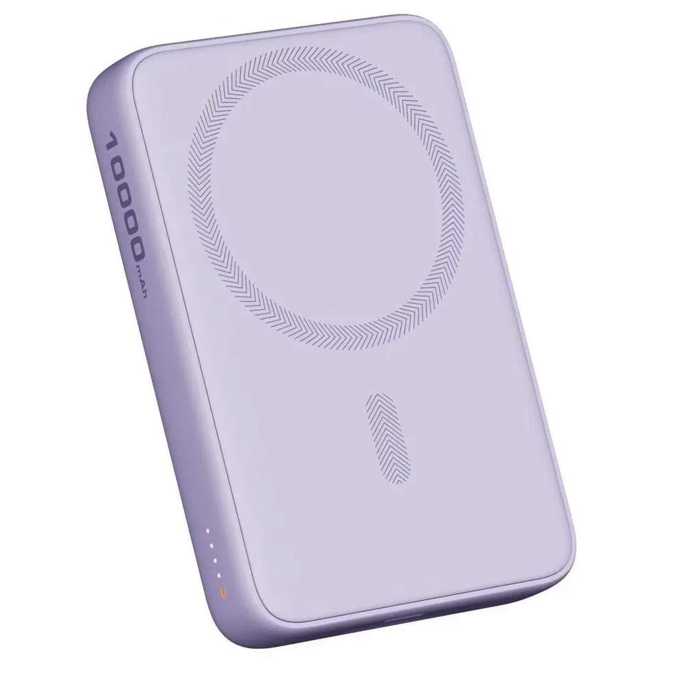 Внешний аккумулятор Aukey Magnetic 10000 Qi Violet - APB-PB-MS04VT