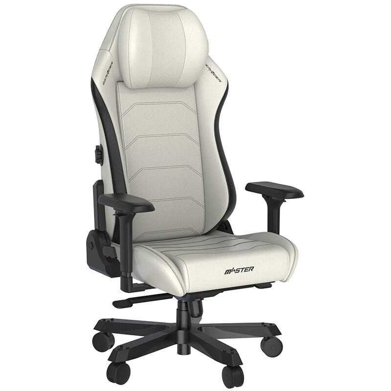 Игровое кресло DXRacer Master Plus/XL Leatherette White/Black (GC/XLMF24LTA/WN)