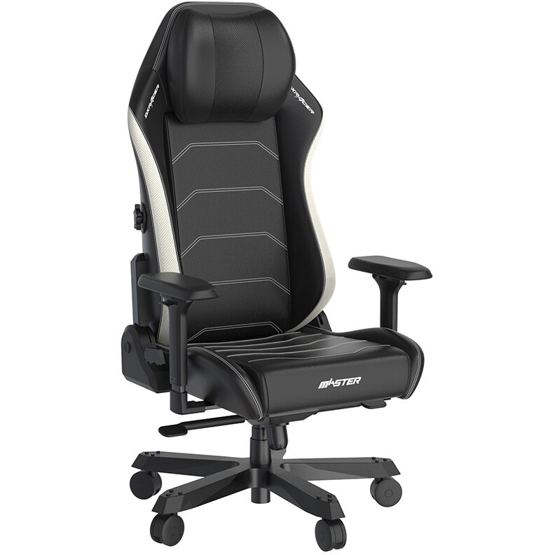 Игровое кресло DXRacer Master Plus/XL Leatherette Black/White (GC/XLMF24LTA/NW)