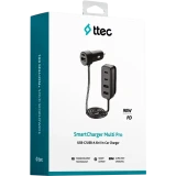 Автомобильное зарядное устройство ttec SmartCharger 6-in-1 Black (2CKP06S)