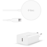 Беспроводное зарядное устройство ttec AirCharger M+ & PD Charger White (2KS30B)