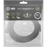 Кабель DisplayPort - DisplayPort, 5м, Cactus CS-DP-DP-1.4-5