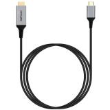 Кабель USB Type-C - HDMI, 2м, GoPower 00-00030092