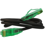 Патч-корд Hyperline PC-LPM-UTP-RJ45-RJ45-C6a-0.5M-LSZH-BK, 0.5м